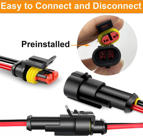 6 Kit 16 AWG 6 Pin Connector Car Waterproof Wire Connectors 6 Pin Automotive Electrical Connectors Quick Disconnect 6 Way Wire Terminal Connector ...