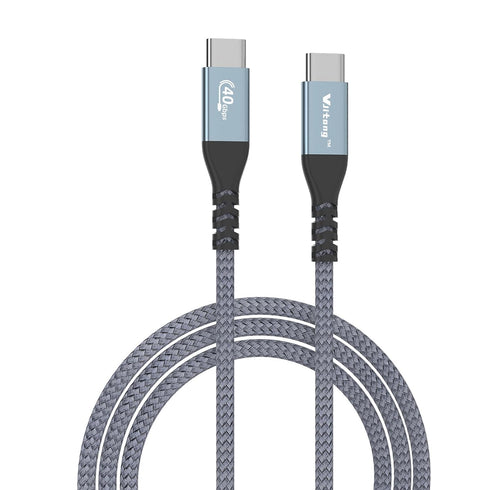 100W USB4 Cable, USB C to USB C Cable, 40Gbps Data Transmission, 3.3FT Type C Fast Charging Cable Compatible with Thunderbolt 3, Laptop, Docking, ...