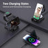 Wireless Charging Station, YiJYi 3 in 1 Watch Charger Stand with Digital Clock Suitable for iWatch SE/6/5/4/3/2/1,AirPods Pro, for iPhone 15/14/13...