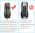Jaronx 3PCS Remote Key Covers for Boxster Turbo Cayenne Panamera Macan Cayman 911 ,Glossy Blue Key Fob Shell Cover Painted Keyless Entry Skin Prot...