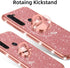 for Moto G Stylus Case (2020) Cute Girls Women Glitter Luxury TPU Slim Silicone Phone Case with Ring Stand Kickstand Case for Motorola G Stylus 20...
