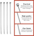 15Pcs Metal Stir Sticks, Stainless Coffee Stirrers Reusable, Swizzle Sticks for Cocktails, Multifunctional Stir Sticks for Epoxy, Resin, Coffee, W...