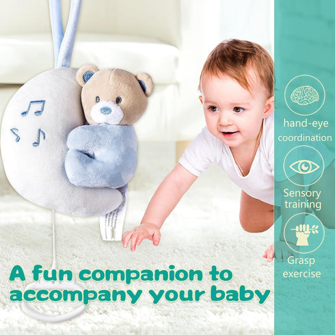 Stroller Pendant,Baby car seat Toy,Play mat Toy Hanging,Baby car seat Toy,Play mat Toy Hanging (blue bear)...