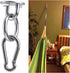 Hammock Hanging Hook Kit, Load Capacity 1400 lb, Stainless Steel Round Mount Pads, Spring Snap Hooks, Lag Screws Set for Hammock Yoga Swing Chair ...