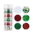 Christmas Nail Art Glitters Sequins 3D Snowflake Christmas Tree Nail Sequins for Acrylic Nail Supplies Xmas Winter Nail Decals for for Women Nail ...