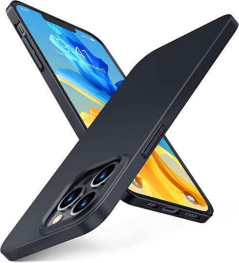 TORRAS Slim Fit for iPhone 13 Pro Max Case, Ultra-Thin 13 Pro Max Case Black, Lightweight Hard PC Cover with Secure Grip Phone Cases for iPhone 13...