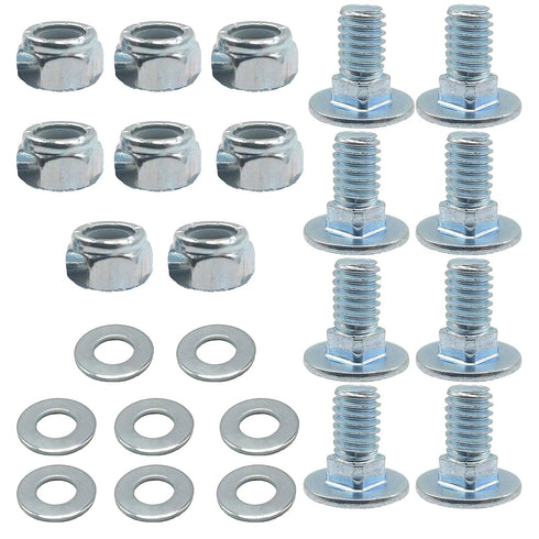 (5/16-18) 5/8""Set of 8, 784-5581A 784-5581 SnowBlowers Carriage Bolts & Nuts Kits Fits MTD 790-00117-0637 790-00120-0637 784-5581A-0637 Shave Pla...