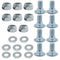 (5/16-18) 5/8""Set of 8, 784-5581A 784-5581 SnowBlowers Carriage Bolts & Nuts Kits Fits MTD 790-00117-0637 790-00120-0637 784-5581A-0637 Shave Pla...