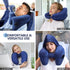 Sunany Neck Pillow for Travel Inflatable Airplane Pillow Comfortably Supports Head,Neck and Chin,Inflatable Travel Pillow with Soft Velour Cover,H...