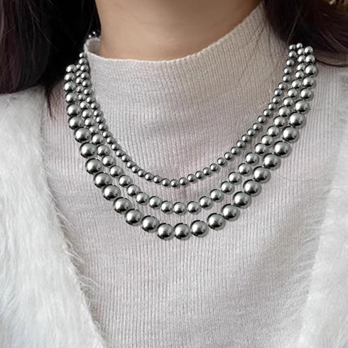 8 Pcs Western Necklaces for Women, Multi-Layered Navajo Pearl Necklace, Triple Turquoise Pendant Necklace, Western Necklaces in Many Different The...