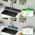 Sink Splash Guard, 5°Slope Silicone Draining Mat for Kitchen Sink, 24 inch Sink Faucet Mat, Silicone Sink Faucet Mat Splash Guard, Sink Water Spla...