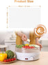 6 Pack Silicone Dehydrator Sheets (14 x 21 Inch) Premium Non-Stick Silicone Mesh Mat for Fruit Food Dehydrator Reusable Dehydrator Tray Liners for...