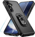 SunRemex for Samsung Galaxy S24 Plus Case with HD Screen Protector, Samsung S24 Plus Phone Case with Kickstand for Galaxy S24 Plus 6.7" (Black)...
