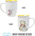 Silver Buffalo Disney Winnie the Pooh But First Hunny Wide Rim Bees Flying Ceramic Mug, 16 Ounces...