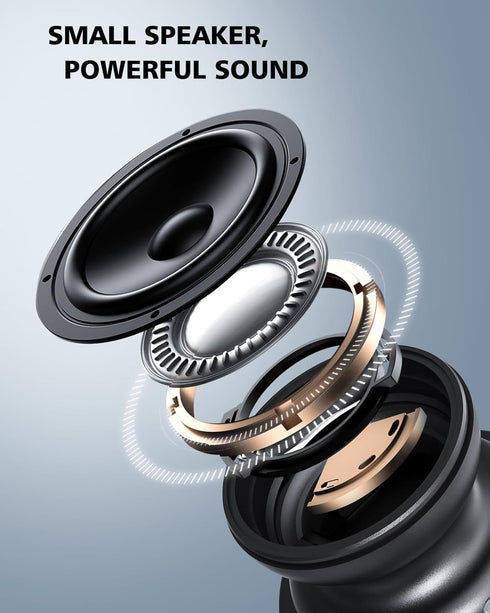 EWA A117 Mini Portable Wireless Bluetooth Speaker with Magnetic Base, Powerful Sound, Easy to Attach to Metal Surface, [Compatible with Magsafe, i...