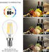 LVWIT G14 LED Globe Filament Bulb E12 Screw Base, Dimmable 60W Equivalent 2700K Warm White Chandelier Edison Light Bulb(6-Pack)...