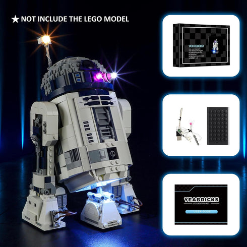 YEABRICKS LED Light for 75379 Star Wars R2-D2 Building Blocks Model (Building Set NOT Included)...
