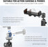 Neewer Suction Cup Mount for iPhone GoPro Action Camera with Magic Arm & 360° Pan 90° Tilt Ball Head, Quick Buckle Lock Outside Windshield Car Mou...