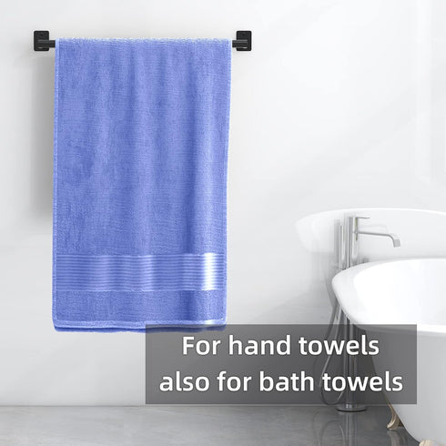 Bathroom Towel Bar, 24 Inch Towel Racks for Bathroom Wall Mounted, Heavy Duty Hand Towel Holder Organizer, Modern Home Decor Towel Rod, Matte Blac...