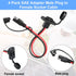 Tuanse 4 Pcs 12 AWG Power Socket Sidewall Port Compatible with SAE Quick Connect Solar Panel Weatherproof Solar Panel Cables and Connectors Batter...
