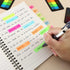600 Pieces Sticky Index Tabs Page Flags, ALOTCHE Transparent Sticky Notes Book Sticky Tabs for Annotating Books, Neon Pop Up Index Tabs Self-Adhes...