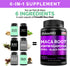 6-in-1 Organic Maca Root & Ashwagandha Capsules 1710mg w/DHEA & Black Pepper Fruit Extract - Maca Root Capsules for Women & Men - Stamina, Bone an...