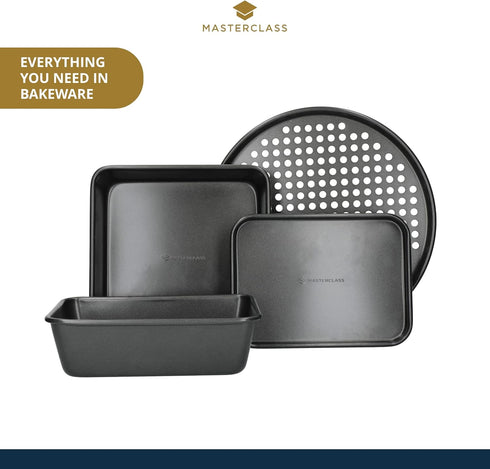 Master Class KCMCHB14 Perforated Pizza Tray, Grey, 32cm...