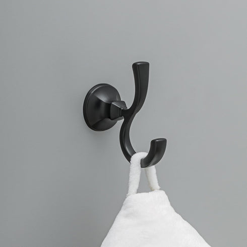 Delta Faucet 76435-BL Ashlyn Towel Hook, Matte Black...