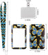 Black Butterfly Lanyard with ID Badge Holder Phone Pad Girls Cool Neck Lanyard ID Card Holder for Women School Teacher Lanyards for Keys...