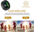 Phone Camera Lens 3 in 1 Kit, COSULAN Phone Lens Kit - 235° Fisheye Lens + 25X Macro Lens + 0.62X Wide Angle Lens, Clip on Cell Phone Lens Camera ...
