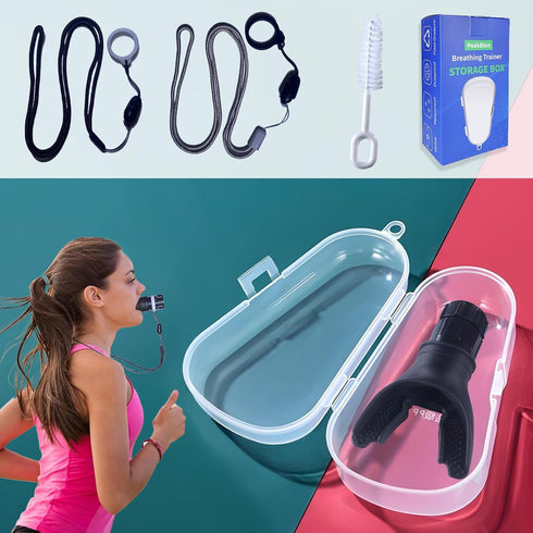 Breathing Trainer Storage Box | Removable Lanyard for Respiratory Trainer | Breath Trainer Cleaning Brush | The Set is Used for Daily Storage, Use...