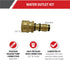 Simpson Cleaning 7110331 Replacement Water Outlet Kit for AAA Pressure Washer Pumps, Gold...