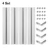 uxcell 4 Pcs T Slot 2020 Aluminum Extrusion Profile European Standard 100mm x 20mm Linear Rail Extrusion Frame for 3D Printer, CNC, DIY (Silver To...