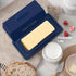 Gute Butter Dish with Lid for Countertop, Covered Ceramic Butter Dish, Butter Tray Storage for 1 Stick of Butter, Butter Keeper Container with Han...