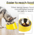SuperDesign Mess Free 15° Slanted Bowl for Dogs and Cats, Tilted Angle Bulldog Bowl Dog Feeder, Non-Skid & Non-Spill, Easier to Reach Food S/0.5 C...