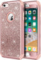 Hython Compatible with iPhone 6/6s Case, Heavy Duty Full-Body Defender Protective Case Bling Glitter Sparkle Hard Shell Hybrid Shockproof Rubber B...