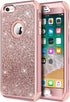 Hython Compatible with iPhone 6/6s Case, Heavy Duty Full-Body Defender Protective Case Bling Glitter Sparkle Hard Shell Hybrid Shockproof Rubber B...