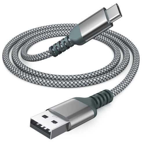 USB C Charger Cable, Fast Charging Type C Cable, Nylon Braided USB A to USB C Cable for iPhone 15/15 Pro, MacBook, iPad, Samsung Galaxy, and Other...
