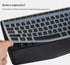 Keyboard Cover Skin for Logitech MK345 Wireless Full-Sized Keyboard with Plam Rest, Logitech MK345 Keyboard Accessories-Black...