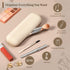 LANDNEOO Travel Makeup Brush Holder, Magnetic Anti-fall Out Silicon Organizer Bag Case, Large Portable Cosmetic Face Brushes Holder, Toiletry Orga...