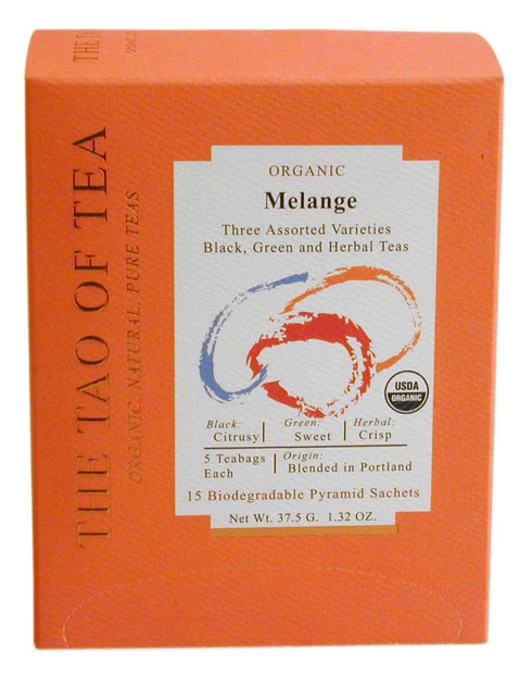 The Tao of Tea, Melange Assorted Pyramid Sachets, 1.32 Ounce...