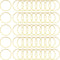 100Pcs Earrings Hoop for Jewelry Making, 30mm Earring Finding Hypoallergenic Round Hoop Earrings Circle Open Bezel Pendant Frame Earring Beading H...