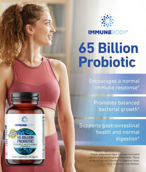Ultimate Digestive Health Probiotic - 65 Billion CFU, 13 Probiotic Strains, SBOs, Prebiotic | Immune Support | Men & Women | Digestive Health Prob...