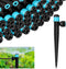 URANT 30Pcs Drip Irrigation Transmitter Sprayer Fan Shape 1/4 "Tube,360° Water Flow Drip Irrigation Transmitter,Garden Irrigation Microspray Syste...