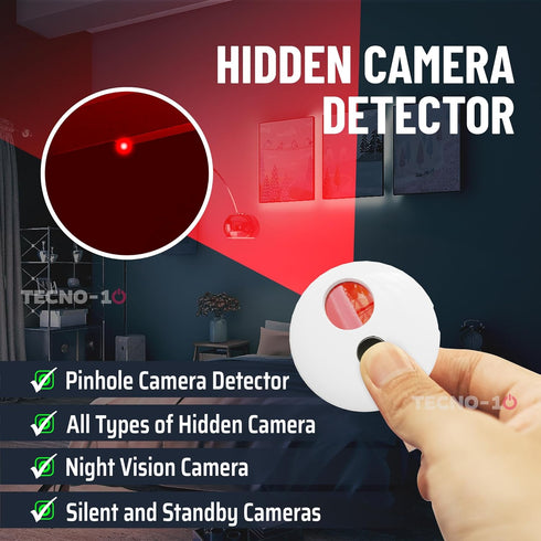 Hidden Camera Detectors SpyFinderX Spy Camera Detector for Hotel, Travel, Office, meeting rooms, Spy Camera Finder Locates Hidden Camera With Infr...