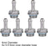 Wendry PC Water Cooling Barb Fitting, Two-Touch Fitting G1/4 Thread Barb Connector for Computer Cooling System(Pack of 6)(6mm)...