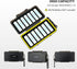14 Slots 18650 Battery Case with Carabiner, Water-Resistant and Shockproof Battery Storage for 14 x 18650 Battery, 18650 Battery Organizer Box...