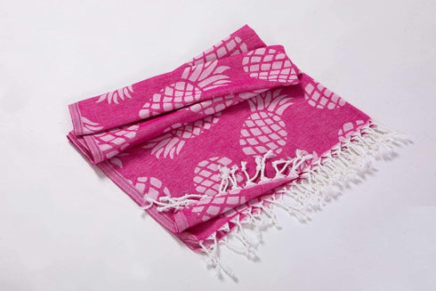Pineapple Beach Towels - 100% Cotton Soft Quick-Dry Towel (Fuchsia)...