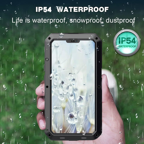 Marrkey for iPhone 13 Case, 360 Full Body Protective Cover Heavy Duty Shockproof Tough Armour Aluminum Metal Case with Silicone Built-in Screen Pr...