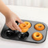 Non-Stick Donut Baking Tray | 10.4" x 7.28" Donut Tray with 6 Donut Molds | Steel Donut Tray | Make the perfect bagel and cake donuts(1pc)...